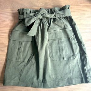 MIMI CHICA PAPERBAG STYLE WAIST MINI SKIRT